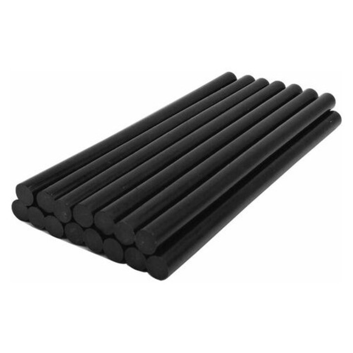 15 darabos ragasztóstift készlet, 11x22 cm, fekete színű, kézzel készített projektekhez