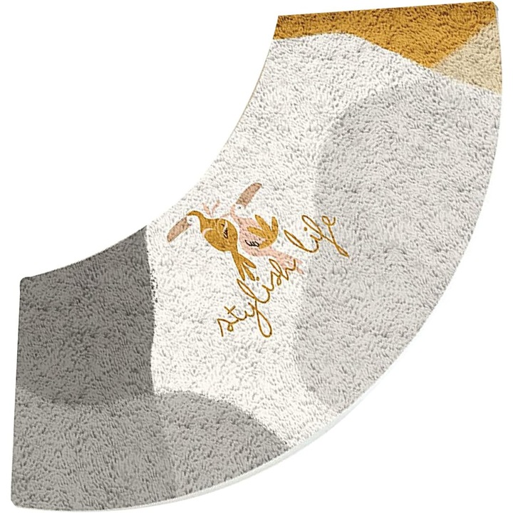 Covoras baie Enforose, stil boho, absorbtie rapida a apei, spate antiderapant