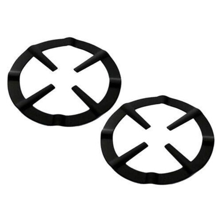 Set 2 suporturi pentru aragaz AMRINUGL, fonta, design compact, distributie uniforma a caldurii