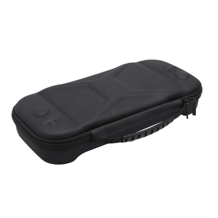 Husa rigida pentru Nintendo Switch, neagra, cu protectie suplimentara si capacitate de stocare mare