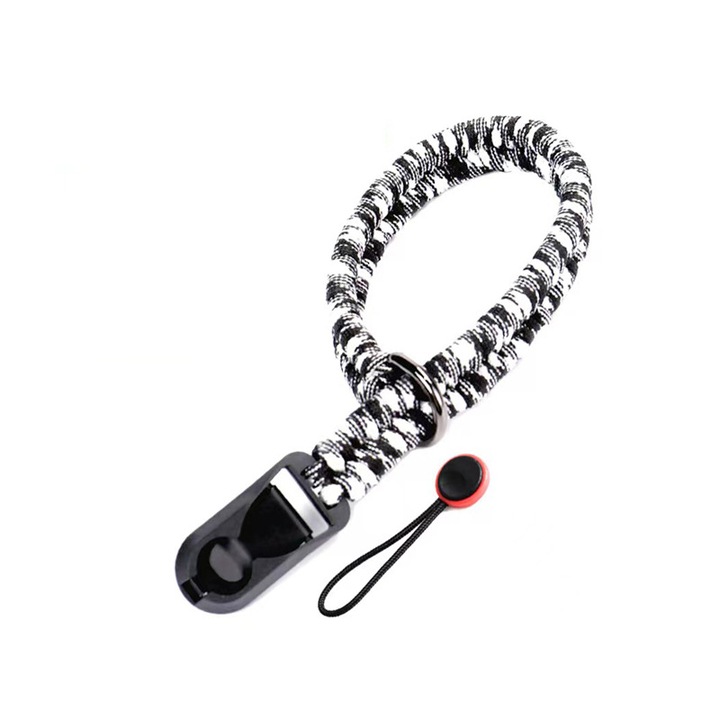 Curea de mana pentru camera, ajustabila, detasabila, neagra, set cu curea pentru camera