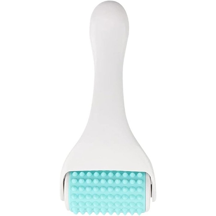 Преносима и модерна масажна ролка, ръчен инструмент с ергономичен дизайн за облекчаване на болката след тренировка и отслабване, охлаждане на лицето за дълбоко тъканно лечение (7,52 x 3,46 x 1,65 инча)