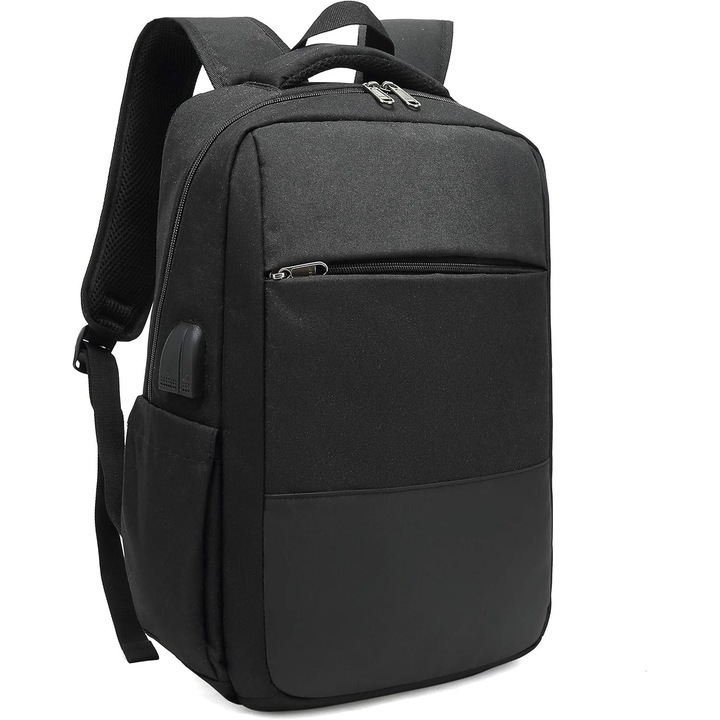 Rucsac, Pentru laptop, Multi-compartiment, Impermeabil, 15.6 inch, Negru