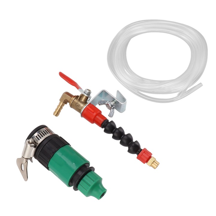 Set masina de taiat, dispozitiv de indepartare praf, pulverizator, inox, furtun de apa de 5m