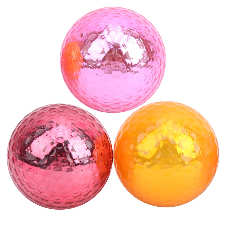 Golf labdák, 3 darabos készlet, 1,68 hüvelyk, 80% rugalmasság, többszínű