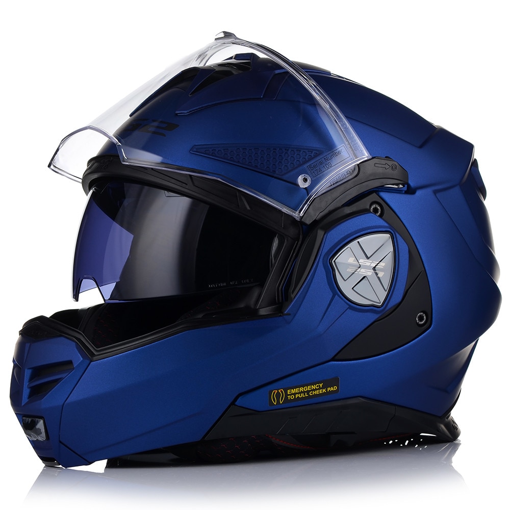 Casca moto, LS2, FF901 Advant X, Flip-Up 180, Albastru, 3XL