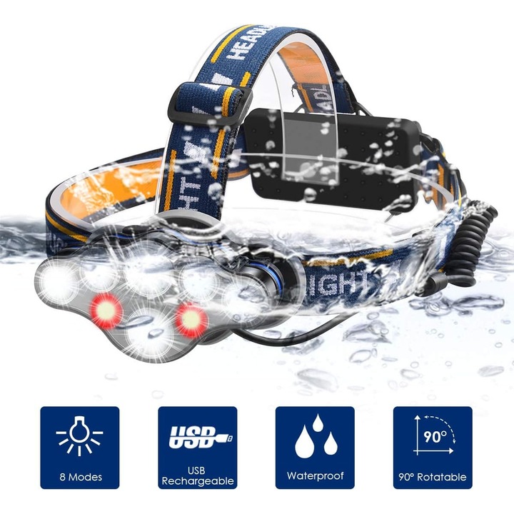 Lanterna Enforose, model Brightest Pathway To Adventure, lumeni mari, impermeabil IPX4, reincarcabil