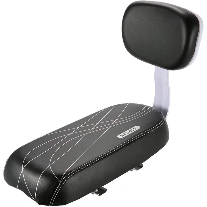 Детска седалка за велосипед Enforose, черна, универсално съвместима, лесен монтаж, издръжлив материал