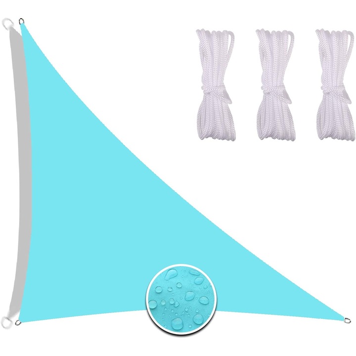 Világító paracord a sötétben, Enforose, 3x4x5m, kék, UV védelem 95%