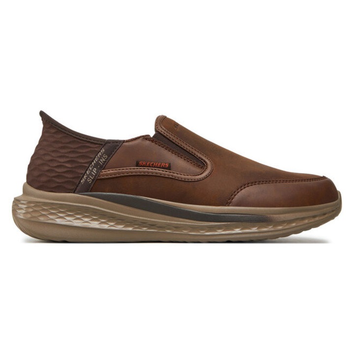 Pantofi barbati Skechers, 303969523, Piele naturala, 40 EU, Maro