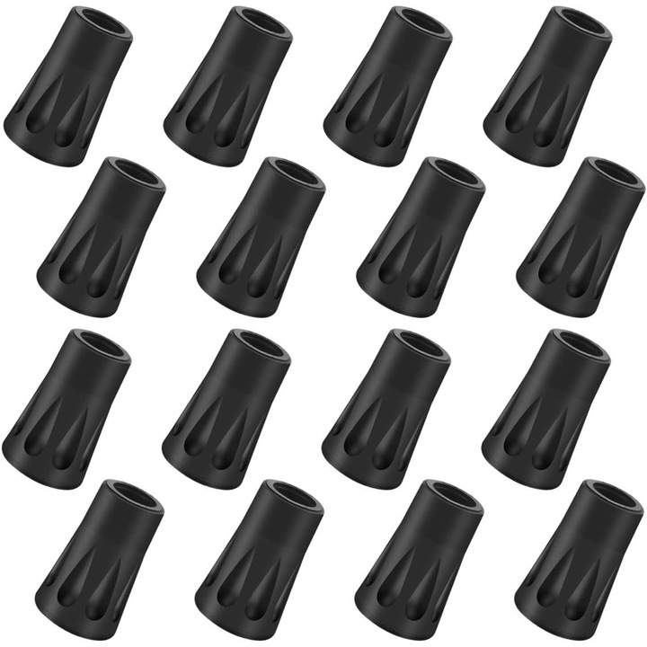 Varfuri de schimb bete de trekking extra durabile, Enforose, absorbtie socuri, metal, set 16 bucati