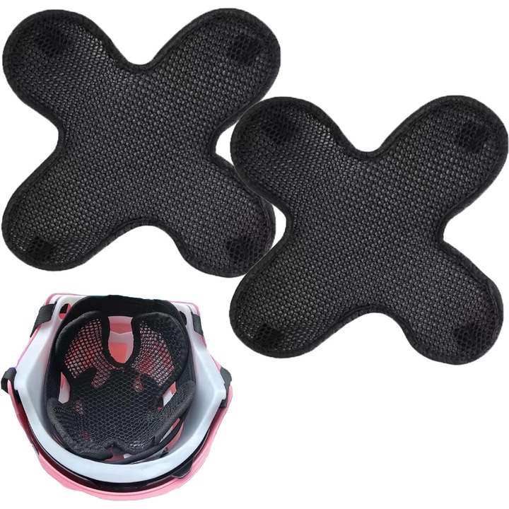 Set de captuseli pentru casca, Enforose, material lavabil si uscare rapida, 2 bucati