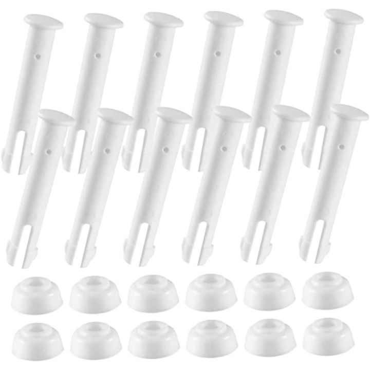 Enforose medence adapter, 12 db-os szett, UV-álló, ütésálló, T-idomok kerek csövekhez való csatlakoztatásához