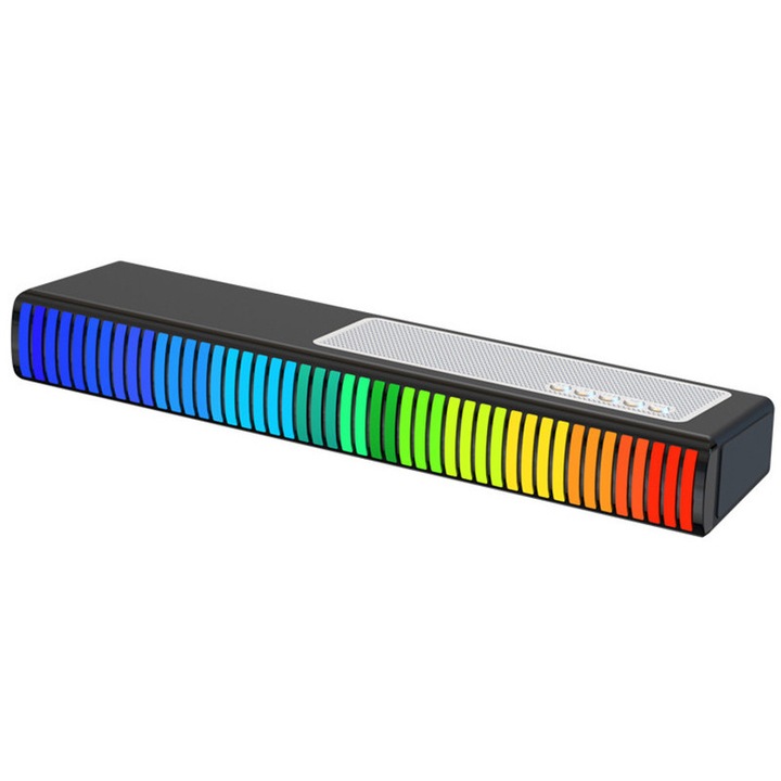 Гейминг саундбар, Fudisenn, RGB, Bluetooth 5.1, HIFI стерео звук, черен, 325x45x75 мм