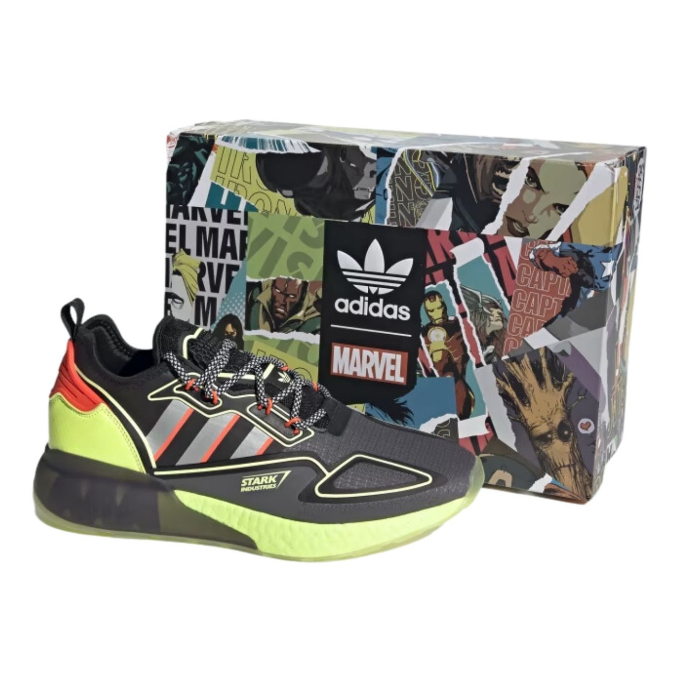 Pantofi sport barbati Adidas ZX 2K Boost Marvel, textil