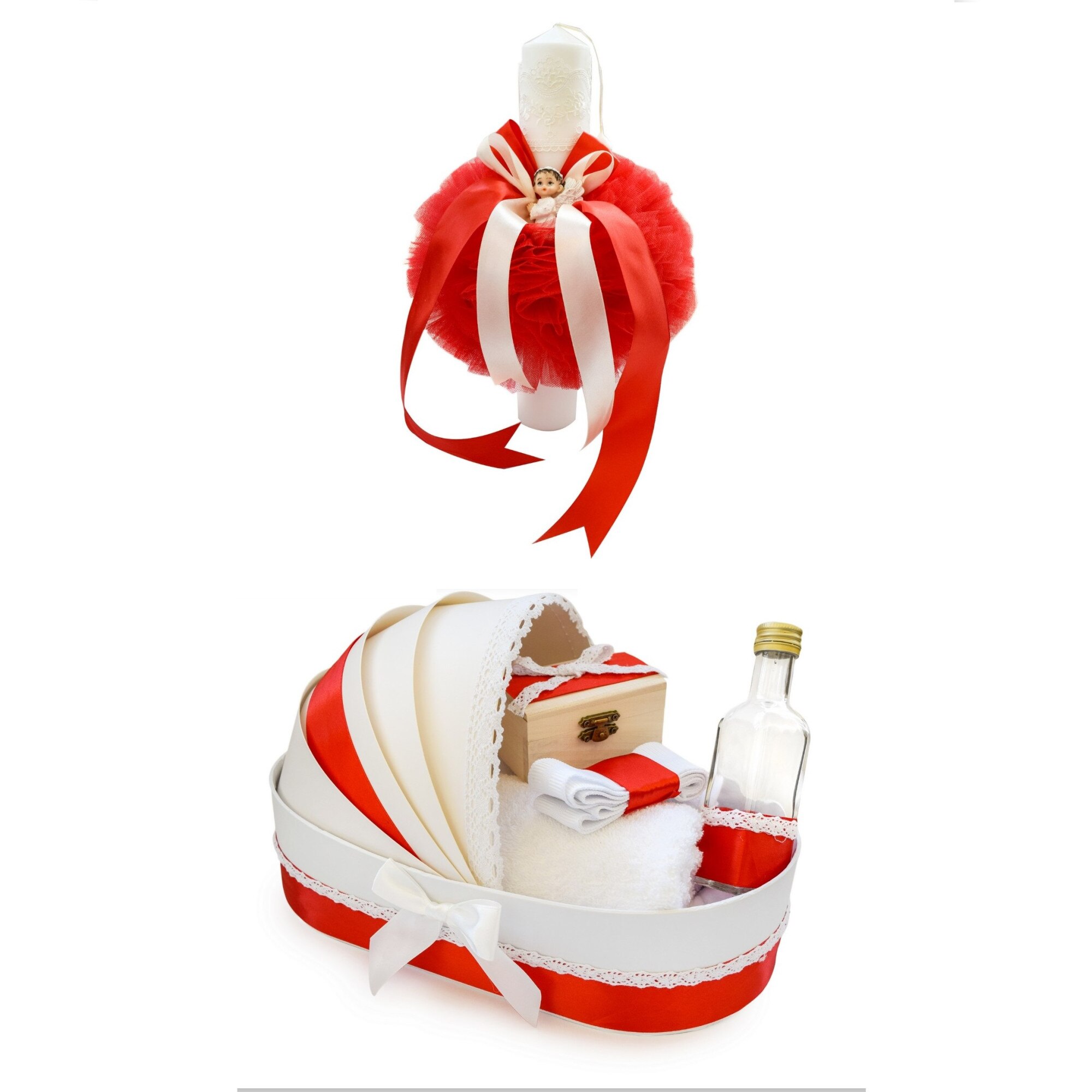 Trusou Botez, trusou biserica, cutie in forma de caleasca, rosu