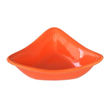 Bol ceramica triunghi SERAMIK 13cm culoare orange Bol ceramica triunghi SERAMIK 13cm culoare orange