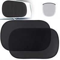 Set 2 Parasolar auto, Protectie Solara pentru Copii, Protectie UV - Jaluzele Auto pentru Geamuri Laterale Masina - 50x30cm, Negru