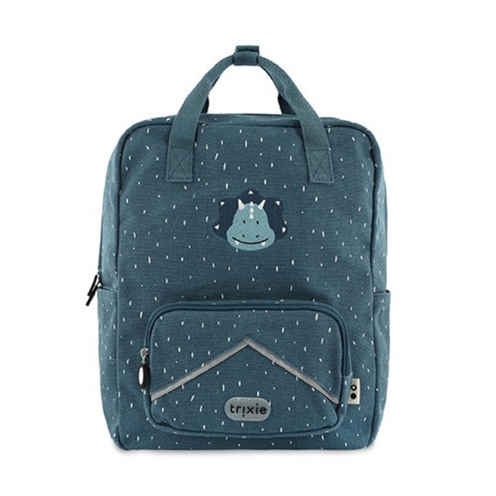 Голяма раница Trixie Triceratops 34х27х12см за формат А4 11л със светлоотразителни елементи