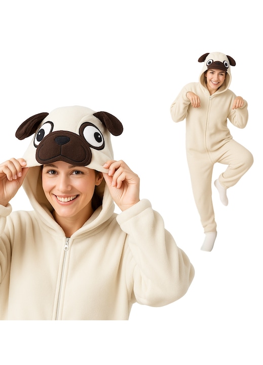 Kigurumi Onesie, Pies, Alb