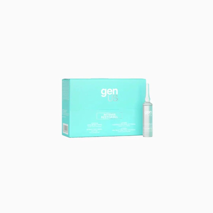 Balsam de păr Genus Intense Restoring, set 12x10 ml, regenerare intensă, unisex, pentru păr creț