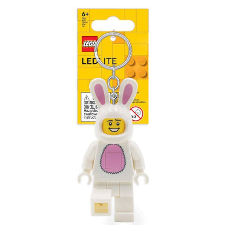 LEGO Breloc cu LED Iepuras Varsta 6+ ani