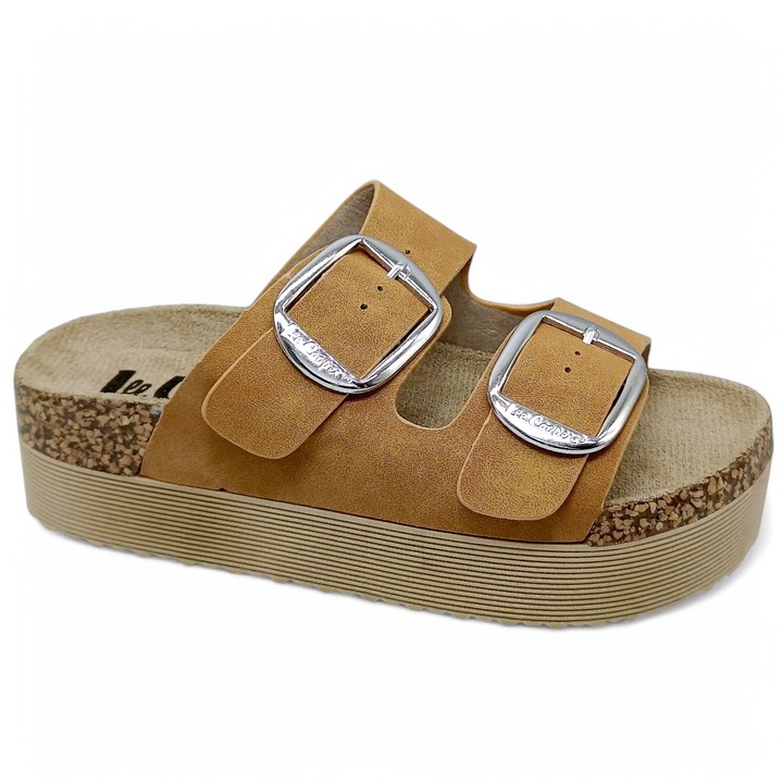 Papuci femei Rieker, Lee Cooper L8849, bej, piele 41