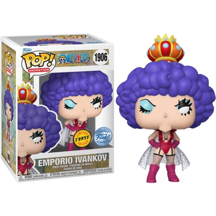 Funko POP! One Piece - Emporio Ivankov (женска версия - Chase), 13.5 см, многоцветен
