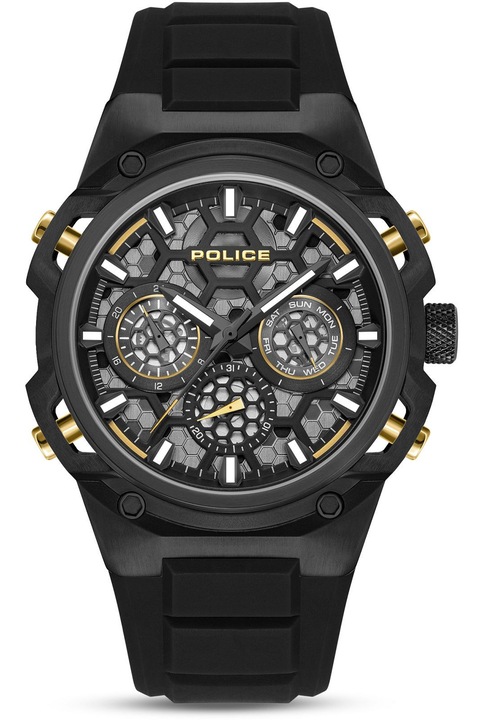 Мъжки часовник Police PEWGQ0071901, Кварцов, 46мм, 5ATM