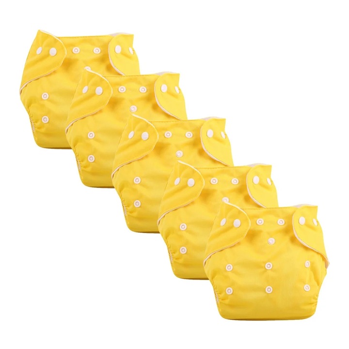 YANYXR állítható, vízálló textil pelenka szett, 5 db, 26x16x7cm, uniszex, 0-3 év