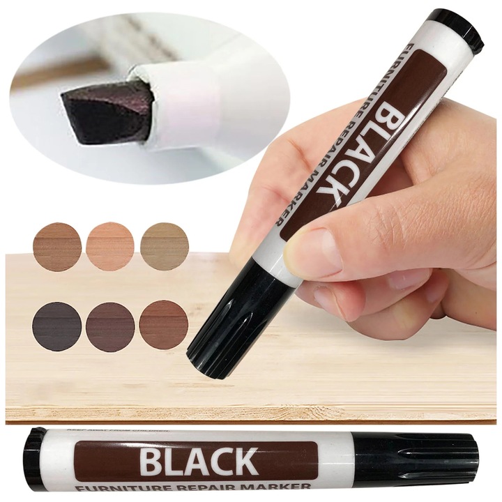 Marker reparare mobila YANYXR, 2.5ml, 8 culori, 13.5x2cm
