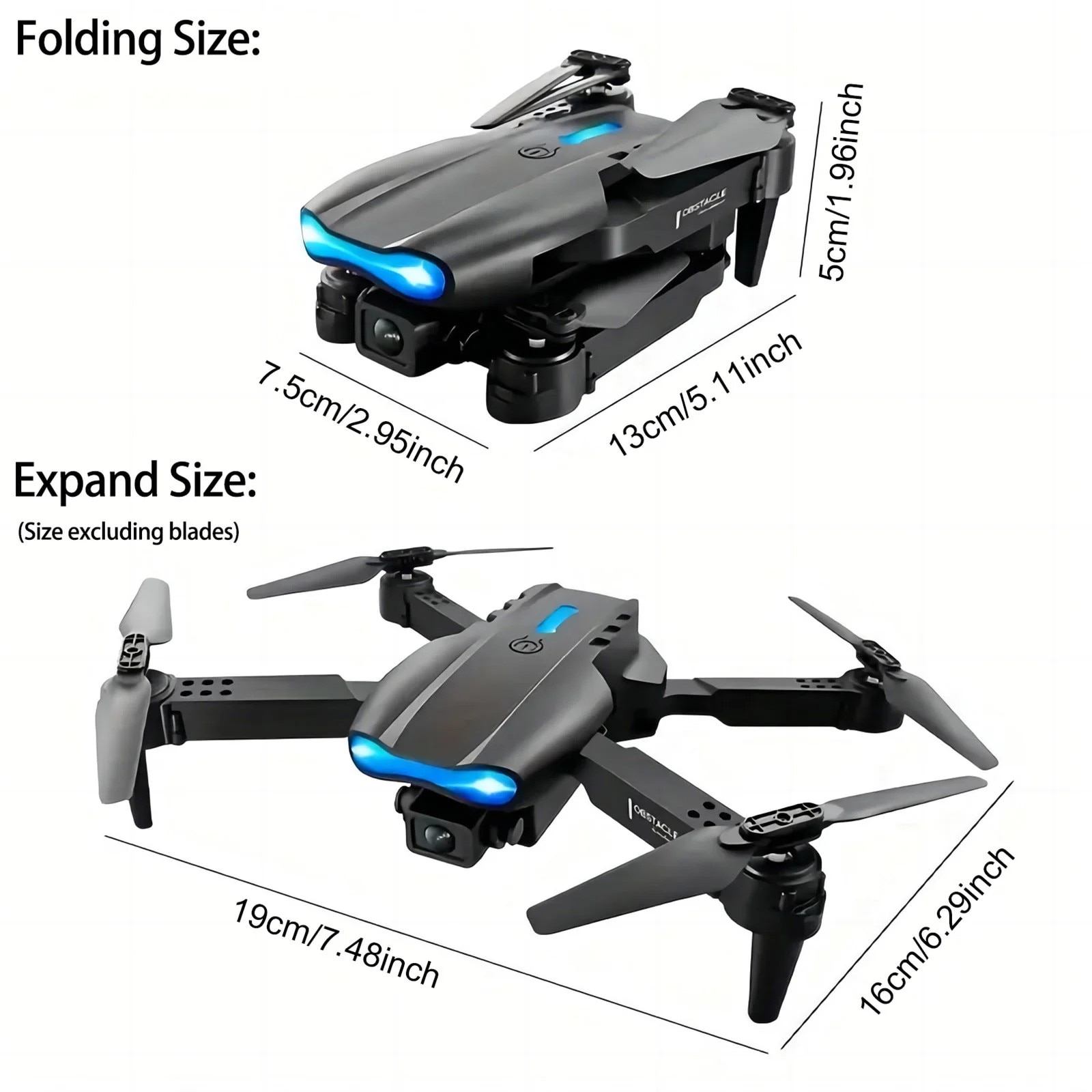 Drona 2.4G FPV cu camera 4K, motor fara perii, functie de urmarire ...