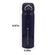 Cana termos YANYXR, inox, capacitate 450ML, albastru, 6.5x6.5x22.8cm