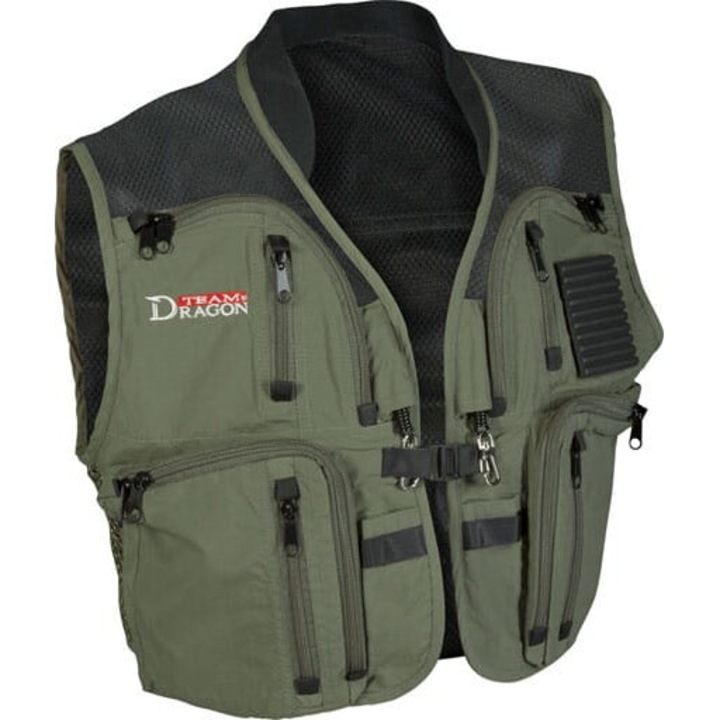 Vesta sport barbati, Dragon, scurta, verde, material respirabil, XL INTL