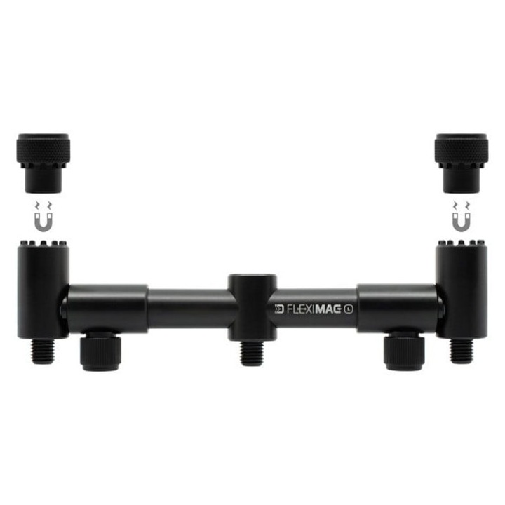 Suport rod, Delphin FlexiMAG BUZZ, aluminiu, 18-25 cm, telescopic, negru