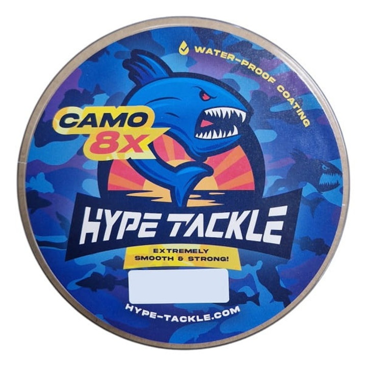 Влакно за риболов Hype Tackle, WP8, 0,25 мм, 22 кг, Camo Blue, 150 м