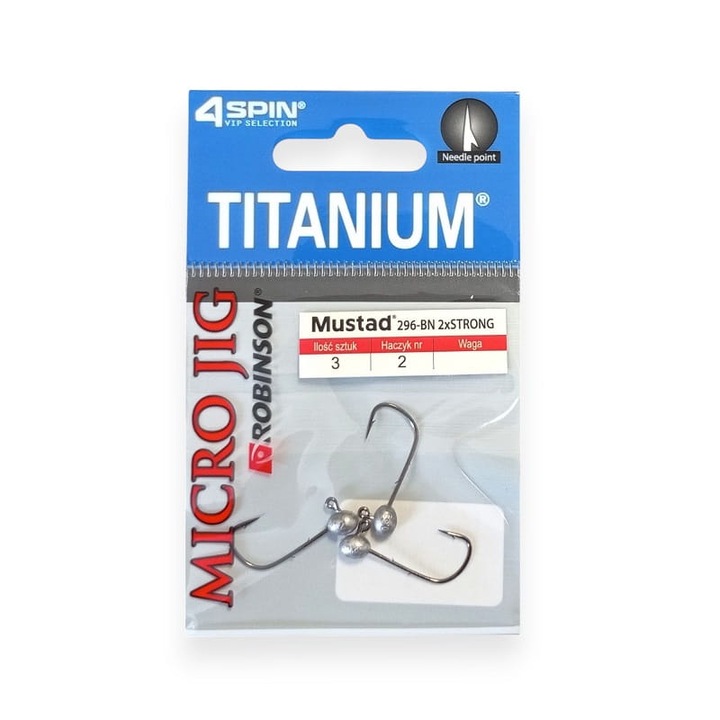 3 darabos jigkészlet, Robinson Titanium Micro #2, 2g