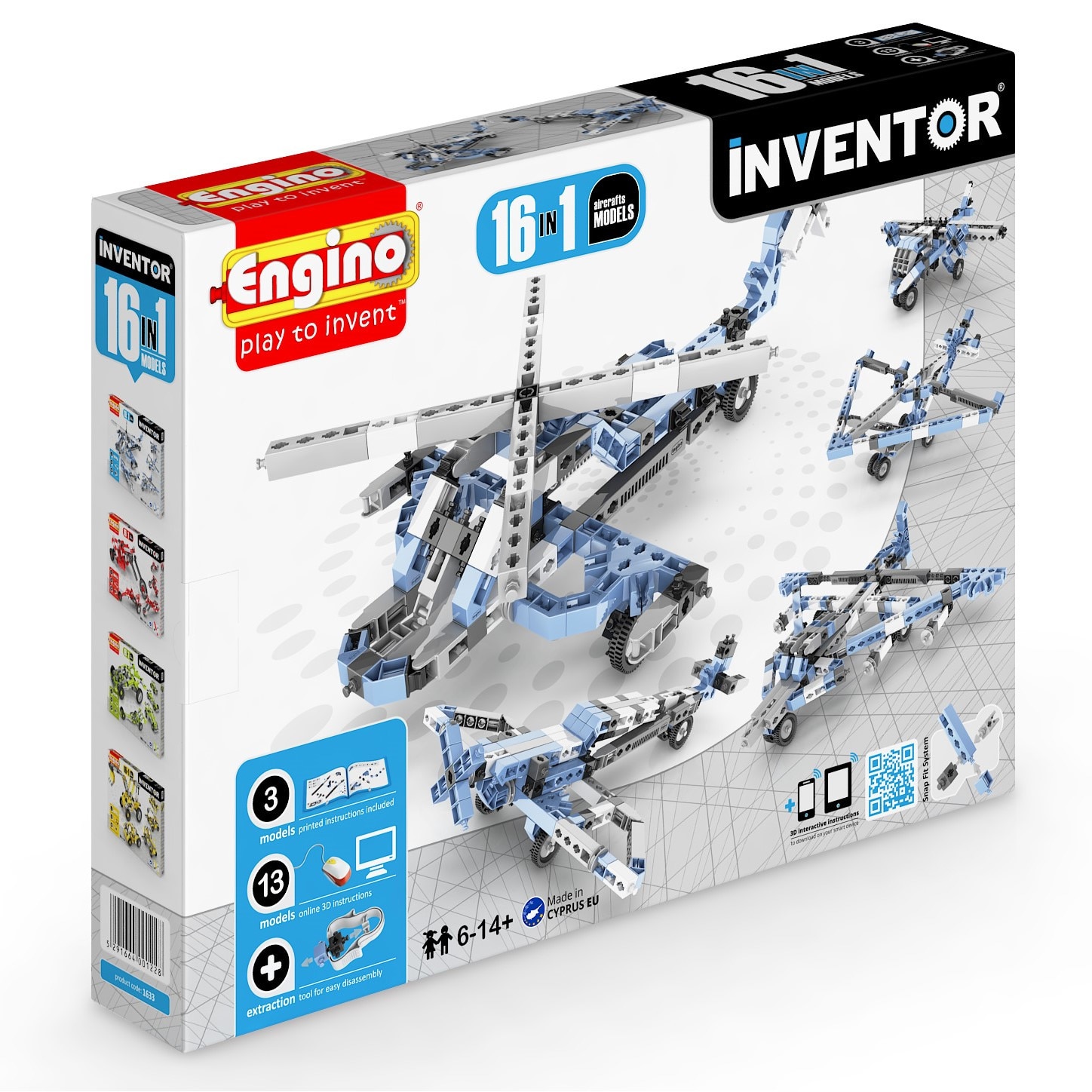 Joc de constructie creativ, ENGINO Inventor 16 modele Aparate de zbor