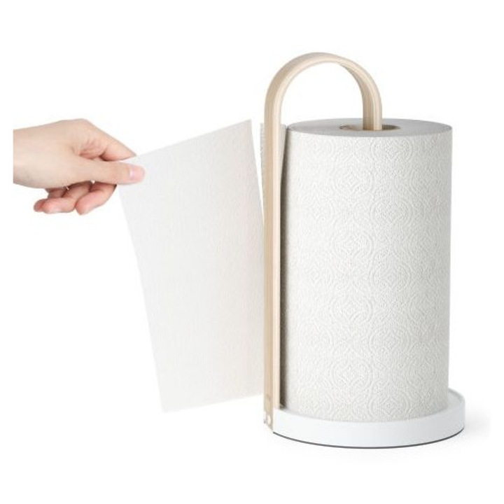 Suport servetele, Umbra, Bellwood, lemn, 32.4cm, crem