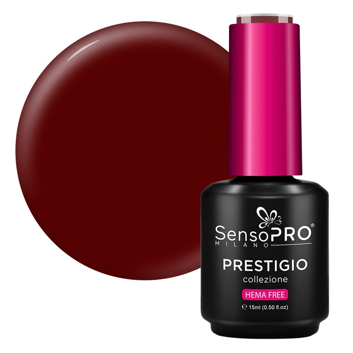 Oja Semipermanenta PRESTIGIO SensoPRO Milano - Savage Red 15ml