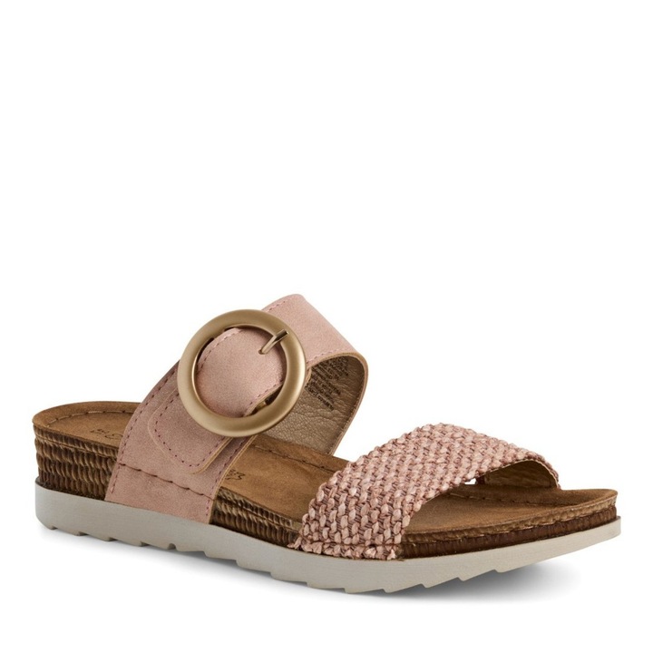 Marco Tozzi Marco Tozzi női telitalpú tépőzáras rózsaszínű papucs 27191-44-596 07590