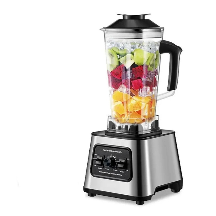 2 az 1-ben multifunkciós mixer, 6000W, 2,5L, fekete, 30x20,2x20,2cm