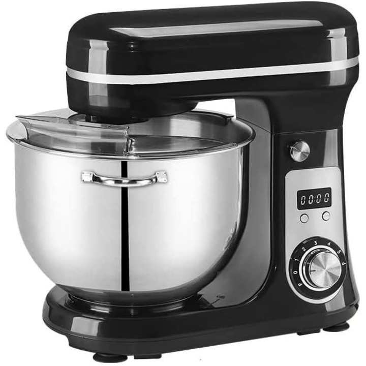 Mixer tállal 6L, 1200W, 6 sebesség, fekete 35.1x28.5x31.2cm