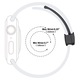 Curea alba silicon magnetic, compatibila cu Apple Watch 1/2/3/4/5/6/7/8/9/10 46mm/SE/ULTRA, 42/44/45/46/49mm