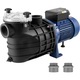 Филтърна помпа за басейн VEVOR, 2.5 к.с., 120 галона в минута, 15 м, черна