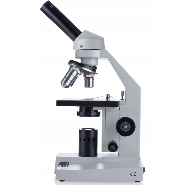 Microscop biologic Rosfix Uran Pro MBUP, set 30 preparate, monocular, iluminare LED, 45x, 40x