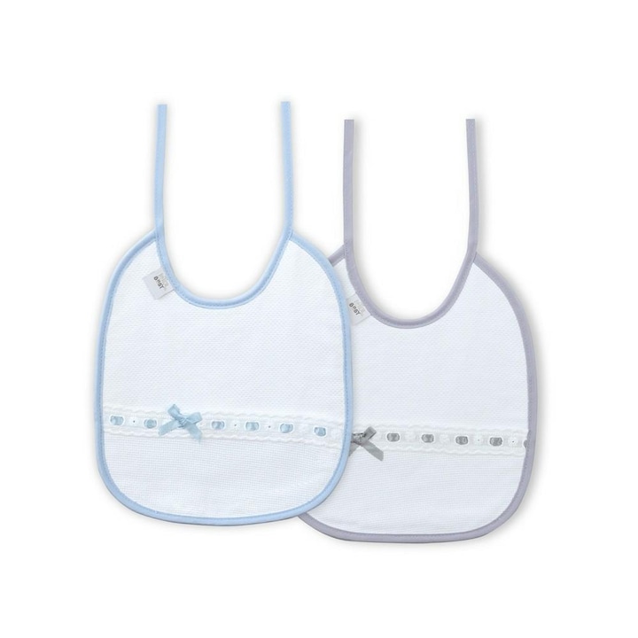 Set 2 bavete din bumbac, Interbaby, 100% bumbac