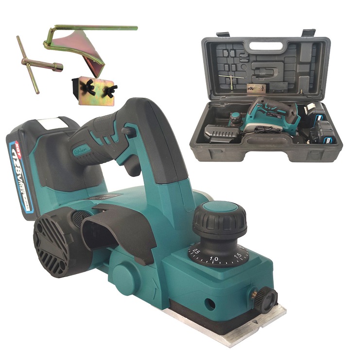 Rindea electrica Pro Tools Store Romania, acumulator 128V 6Ah, latime 82mm, adancime 2mm, set complet