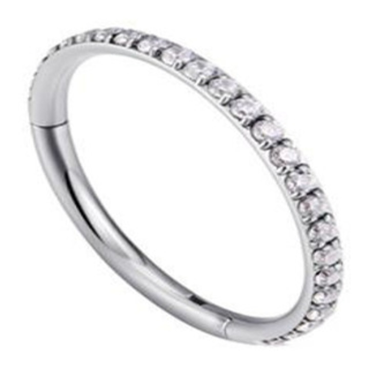 Piercing tip clicker Crazy Needles, Titan, Argintiu