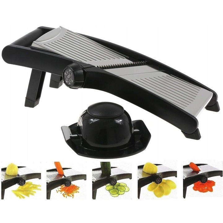 Feliatoare manuala, Brunbeste, 5 optiuni de taiere, negru, compacta